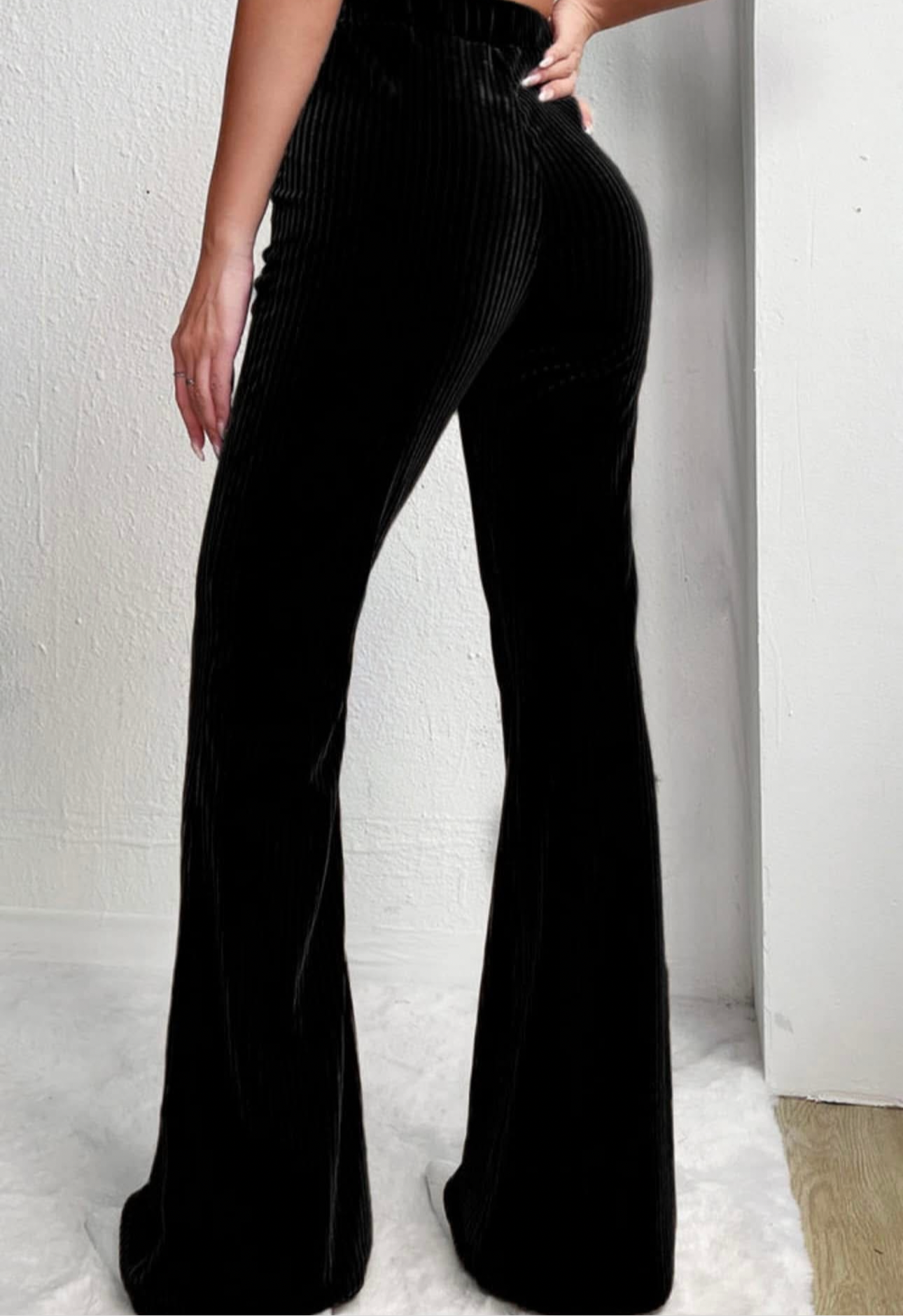 Velvet Corduroy Flare Leggings